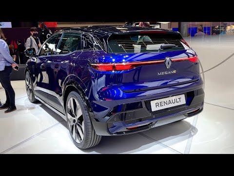 Neuer RENAULT MEGANE 2023 - Exterieur- und Interieurdetails (Farbe Midnight Blue)