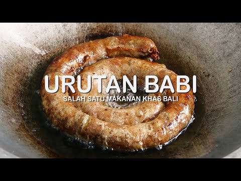 Urutan Babi // Sosis Tradisional Khas Bali // Cara Membuat Urutan Babi // Olahan Masakan Khas Bali