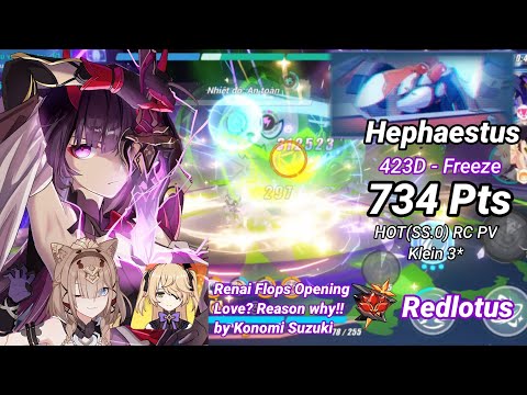 Redlotus D423: Hephaestus (Freeze) 734 Pts - HOT(SS.0) PV RC Klein 3* | Honkai 6.1