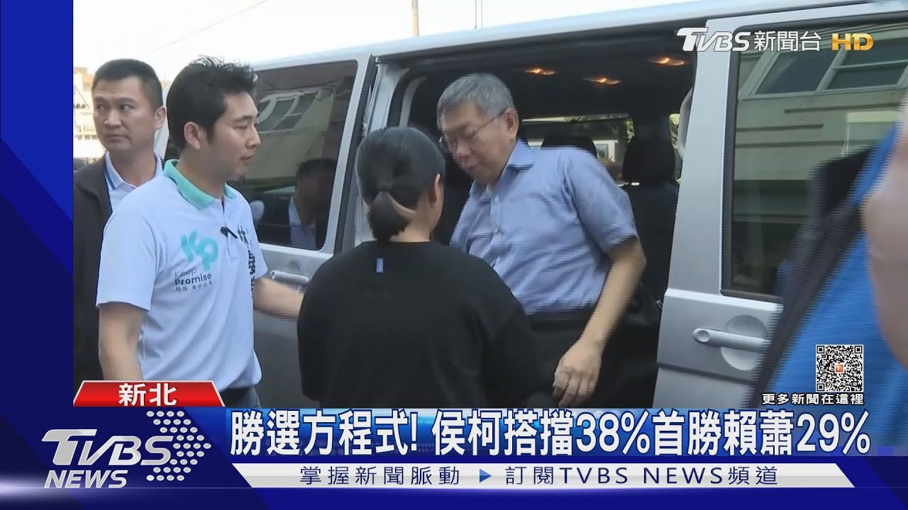 勝選方程式! 侯柯搭擋38%首勝賴蕭29%