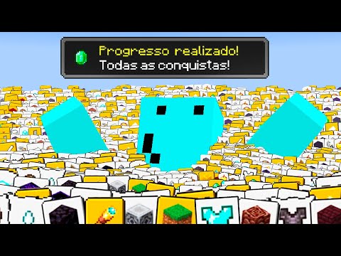24 Horas Completando Conquistas Do Minecraft!