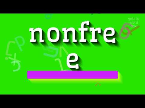 How to say "nonfree"! (High Quality Voices)