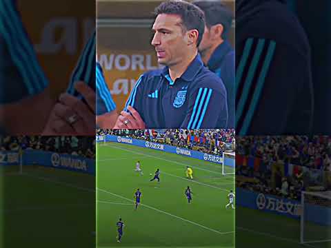 LA REACCIÓN DE SCALONI AL SEGUNDO GOL DE ARGENTINA 🥶👌#shorts #vamosargentina #argentinacampeon