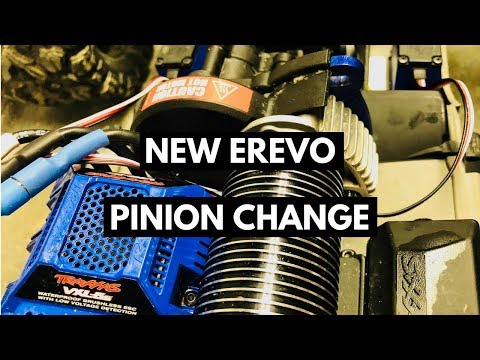 How To Change New Traxxas ERevo 2.0 VXL Pinion