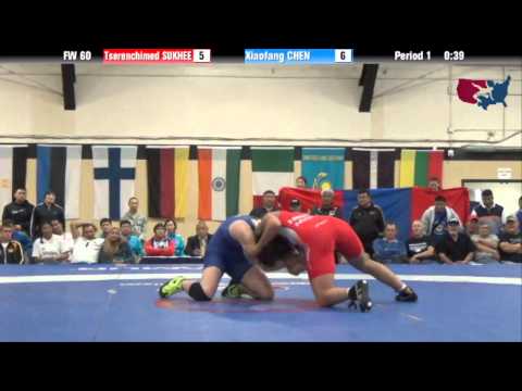 60 KG RR2 - Tserenchimed Sukhee (MGL) vs Xiaofang Chen (CHN)