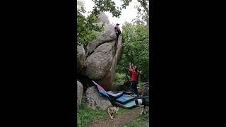 Video thumbnail of Embrasse le!, 7a. Targasonne