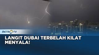 Download lagu Petir Raksasa Terangi Langit Dubai Saat Badai Hebat mp3