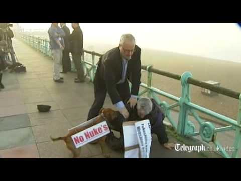 Iain Dale fights Damian McBride protester