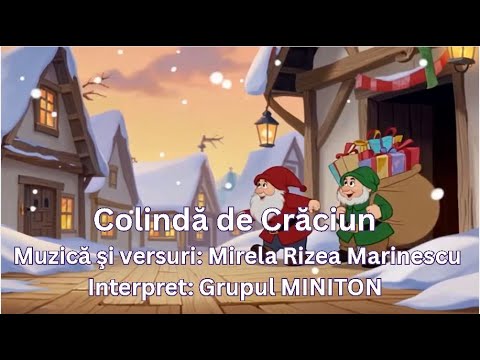**COLINDĂ DE CRĂCIUN 🎄 Doi unchieși pitici – Moș Crăciun și Moș Ajun | Cântec pentru copii**