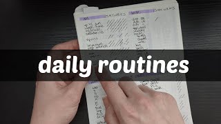 how I plan daily routines in my ADHD bullet journal (realistic)