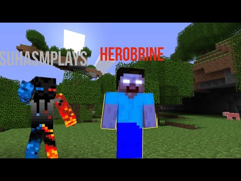 SuhasMPlays - HEROBRINE Appeared in this HAUNTED MINECRAFT WORLD ( UPGRADED TO NETHERITE TOOLS )