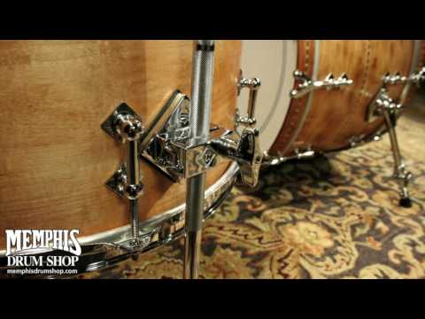 Craviotto Custom Shop Solid Shell Maple Drum Set w/ Walnut Inlay 22/13/16