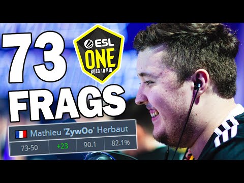 Zyw0o 73 Frag HARD CARRY!! EZ4ENCE Huge Fnatic Upset... | ESL Road to Rio Day 1 BEST MOMENTS