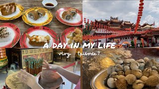 【Malaysia vlog】マレーシアVlog｜海外生活｜マレーシア現地採用の休日｜旧正月お参り｜中国式居酒屋｜現地スーパーマーケット｜ローカル寿司