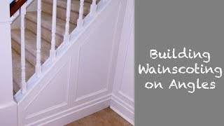 How to Install Wainscoting on Angles (Staircase Renovation Episode 1)