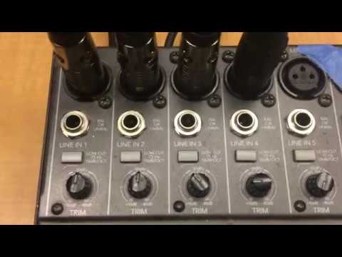 4 Track Recording Session - Tutorial 1 - Microphone Placement and Mixer Inputs
