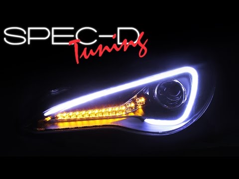 SPECDTUNING DEMO VIDEO: 2013 SCION FR-S LED PROJECTOR HEADLIGHTS