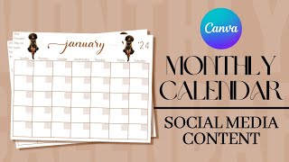 How To Design a Calendar in Canva
