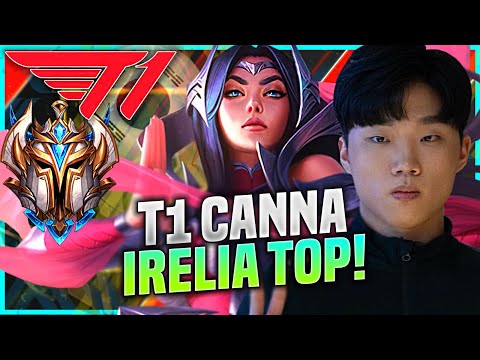 CANNA FULL DOMINATION IRELIA! - T1 Canna Plays Irelia Top vs Camille! | KR SoloQ Patch 10.21