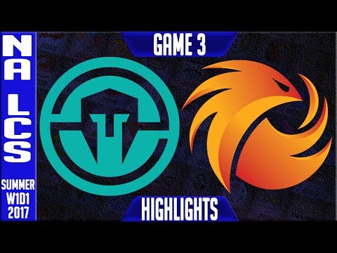 Immortals vs Phoenix1 Game 3 Highlights - NA LCS Summer Split 2017 W1D1 - IMT vs P1 G3