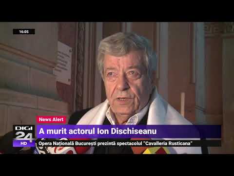 Actorul Ion Dichiseanu a murit - Digi24