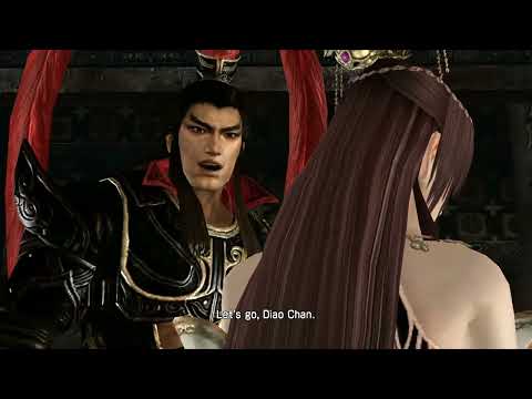 Diao Chan pleads with Lu Bu to spare Cai Wenji