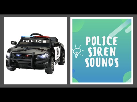 Police Siren Sounds for Kids | Vehicle Sounds | Cop Siren
