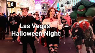 Halloween Night Las Vegas Fremont Street - Downtown Party