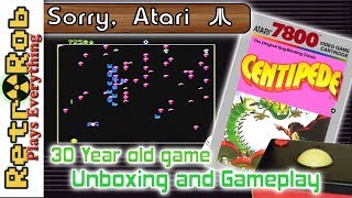 Sorry Atari #36: Atari 7800 Centipede Unboxing Plus Trackball Gameplay!