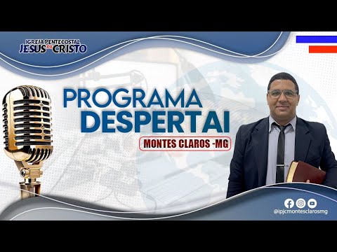 Programa Despertai | Ao Vivo | Quarta feira manha 29/04/26  |IPJC Montes Claros