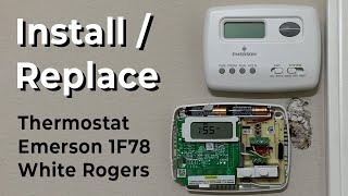 How to: Install/Replace Emerson 1F78 White Rogers Thermostats with broken cool/heat switch