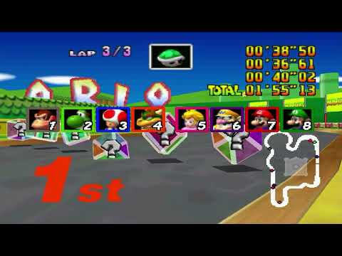 Mario Kart 64 Amped Up v2.96A Mushroom Cup 50cc 