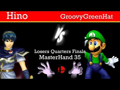 MasterHand 35 LQF - Hino(Marth) vs. GroovyGreenHat(Luigi)
