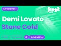 Demi Lovato - Stone Cold (Karaoke Piano)