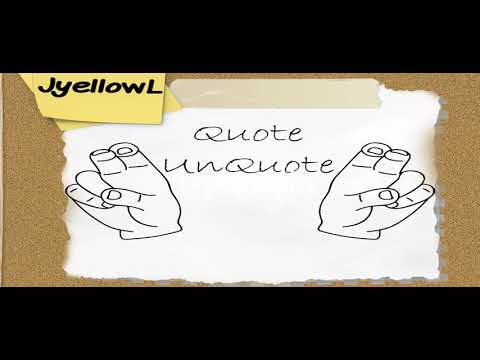 JYELLOWL - QUOTE UNQUOTE
