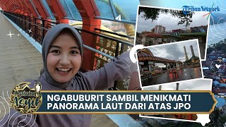 Sensasi Ngabuburit di Bulan Ramadan Ditemani Pemandangan Laut dari Atas JPO Siger Milenial