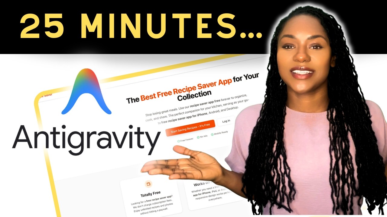 Antigravity + Supabase MCP: Build a Full App in 25 Mins