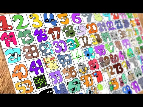 Drawing Number Lore 1-100 / How to draw Number Lore