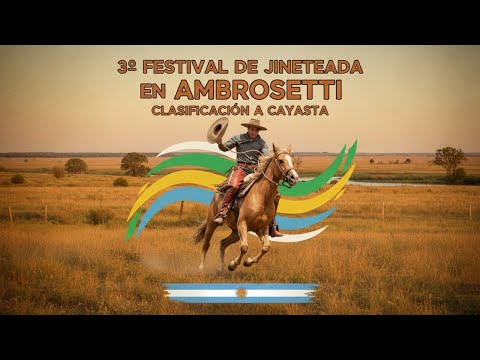 FIESTAS PATRONALES AMBROSETTI - JINETEADA CLASIFICACION A CAYASTÁ