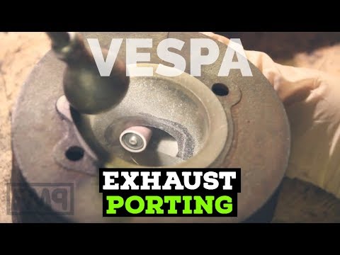 vespa EXHAUST PORTing | 2 stroke tuning | vespa 150cc O-TUNING | FMP-Solid PASSion |