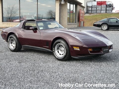 1980 Dark Claret Corvette 4spd For Sale Video