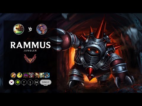Rammus Jungle vs Lillia - KR Grandmaster Patch 12.12