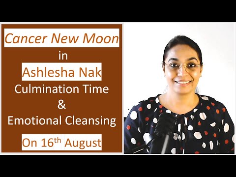 Cancer New Moon in Ashlesha | Culmination Time & Emotional Cleansing | Impact on Ascendent #newmoon