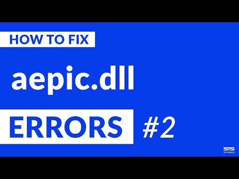 aepic.dll Missing Error on Windows | 2020 | Fix #2