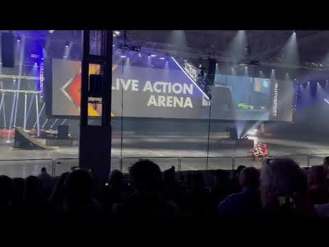 Terry Grant crash Autosport Live Arena 2023