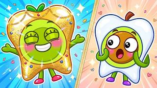 Gold Teeth vs White Teeth – Which Is Healthier? 🦷✨😊🎵VocaVoca🥑Show Kids Songs