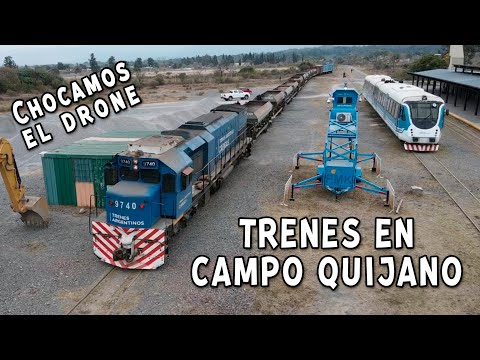 🚂🇦🇷ESTACIÓN CAMPO QUIJANO SALTA RAMAL C14 LOCOMOTORA GT 22 9740 DUPLA ALERCE TREN REGIONAL