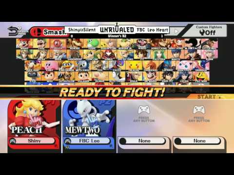 Unrivaled 4 WiiU - ShinyisSilent (Peach) vs FBC LeoHeart (Mewtwo) - Winners R2