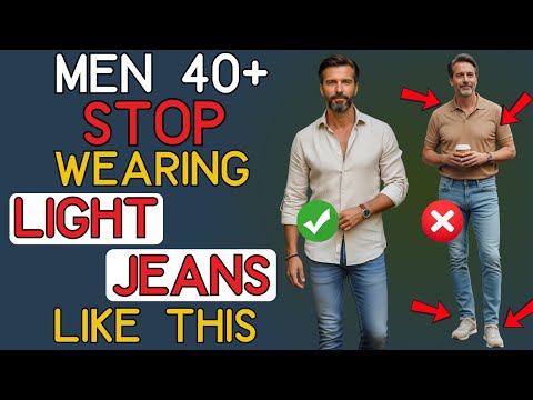 How to Wear Light Jeans After 40 – And What to Avoid | 40+ Men's Fashion