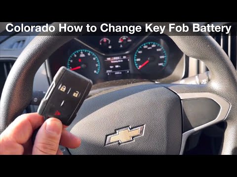 2015 - 2023 Chevrolet Colorado How to change key fob battery / replacement remote battery